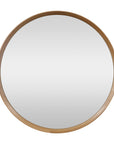 Natural oak round mirror - 1000mm