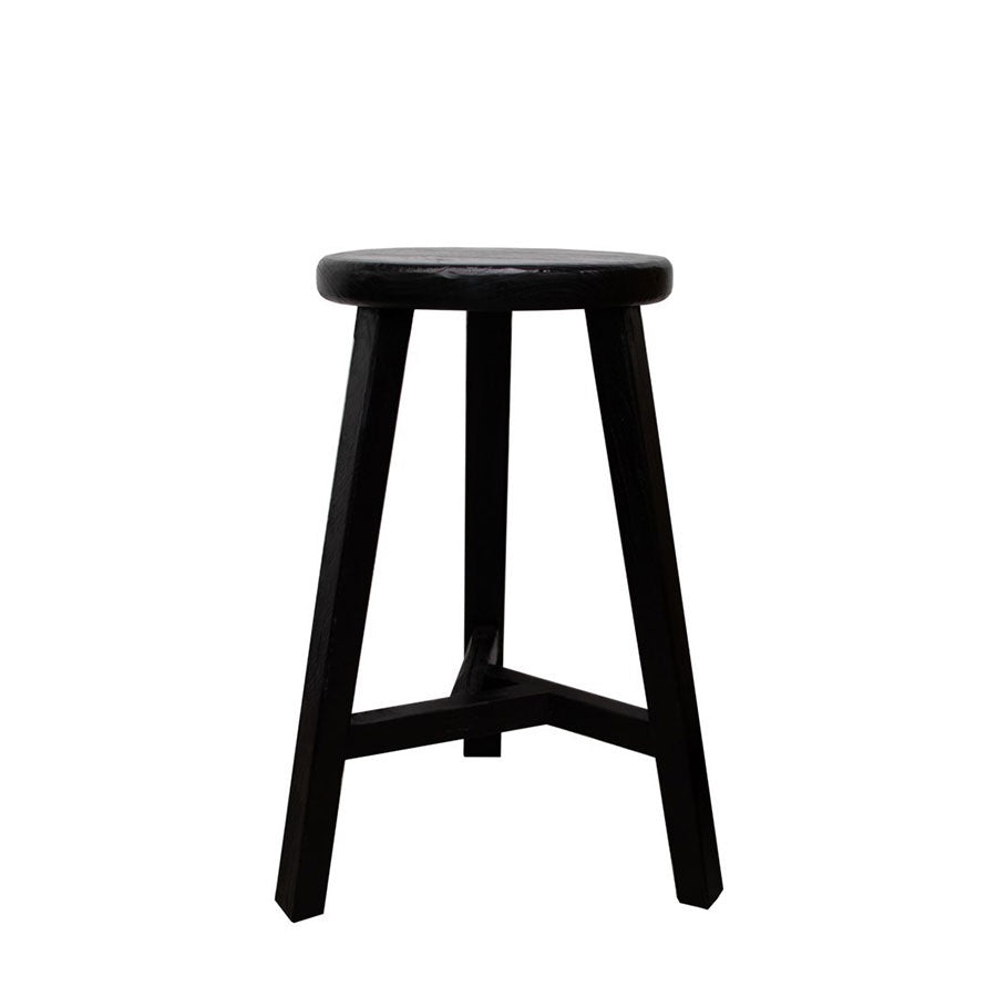 round barstool in black