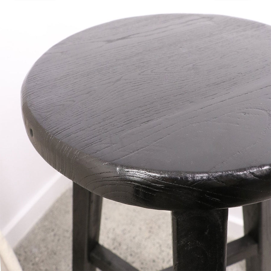 round barstool in black