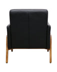 Sawyer armchair in black leather