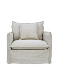 Miami Slip Cover Armchair - Salt + Pepper