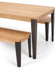 Karel Oak Dining Table + Bench