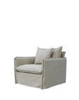 Miami Slip Cover Armchair - Salt + Pepper